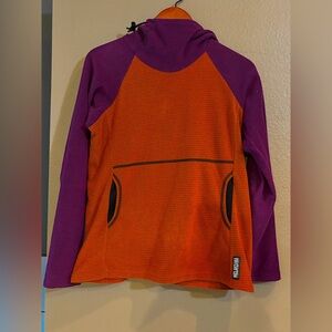 Melanzana Micro Grid Fleece Hoodie Women’s Size M